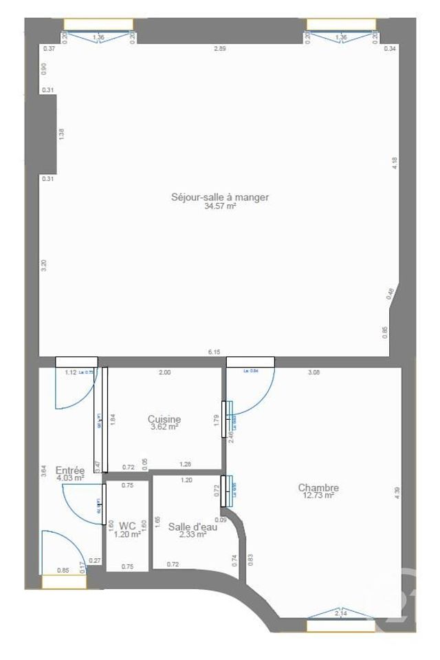 Appartement T2 à vendre - 2 pièces - 57.94 m2 - PARIS - 75005 - ILE-DE-FRANCE - Century 21 Agence Luxembourg