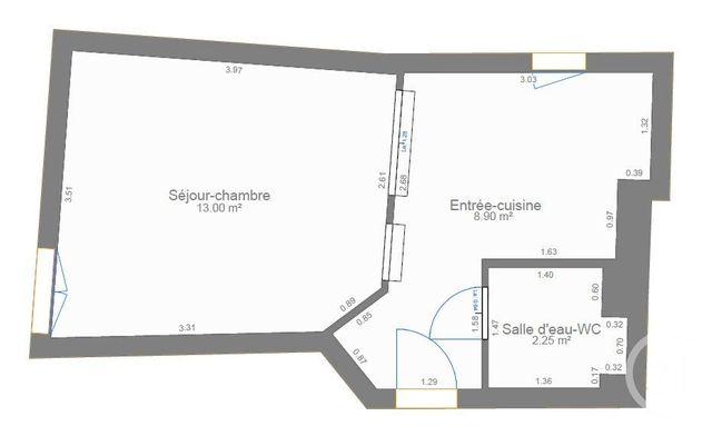 Afficher la photo en grand Appartement Studio à vendre - 1 pièce - 23.69 m2 - PARIS - 75005 - ILE-DE-FRANCE - Century 21 Agence Luxembourg