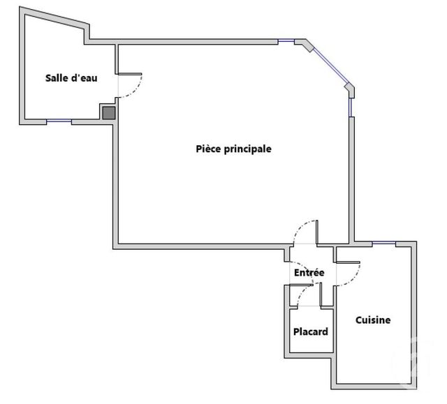 Appartement F1 à vendre - 1 pièce - 25.54 m2 - PARIS - 75005 - ILE-DE-FRANCE - Century 21 Agence Luxembourg