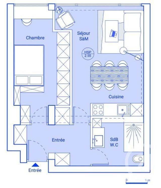 Appartement T1 à vendre - 2 pièces - 42.26 m2 - PARIS - 75005 - ILE-DE-FRANCE - Century 21 Agence Luxembourg