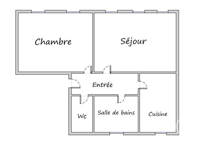 Appartement T2 à vendre - 2 pièces - 43.84 m2 - PARIS - 75005 - ILE-DE-FRANCE - Century 21 Agence Luxembourg