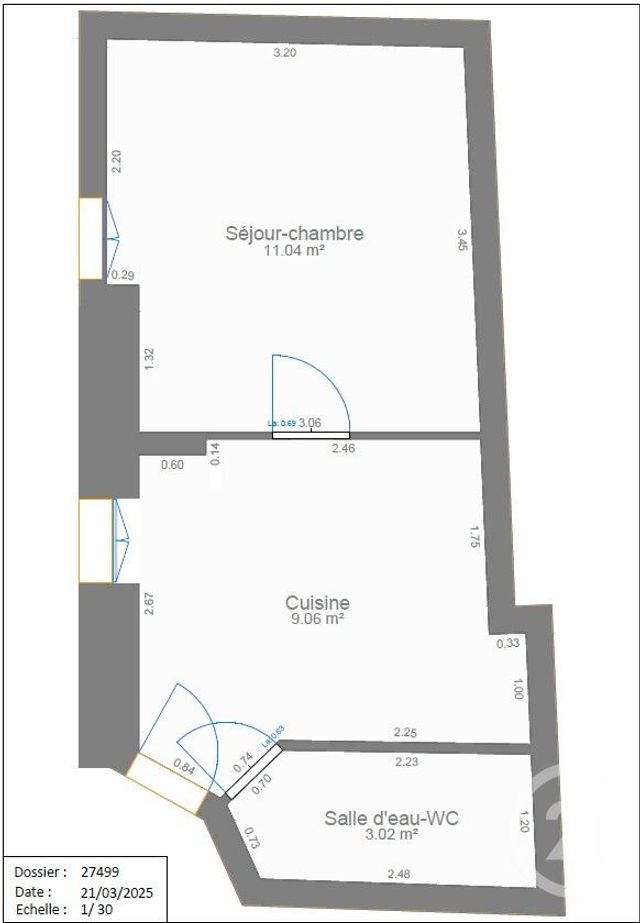 Appartement Studio à vendre - 1 pièce - 23.12 m2 - PARIS - 75005 - ILE-DE-FRANCE - Century 21 Agence Luxembourg